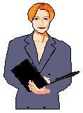 a woman holding a folder