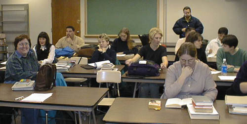 students in a classroom