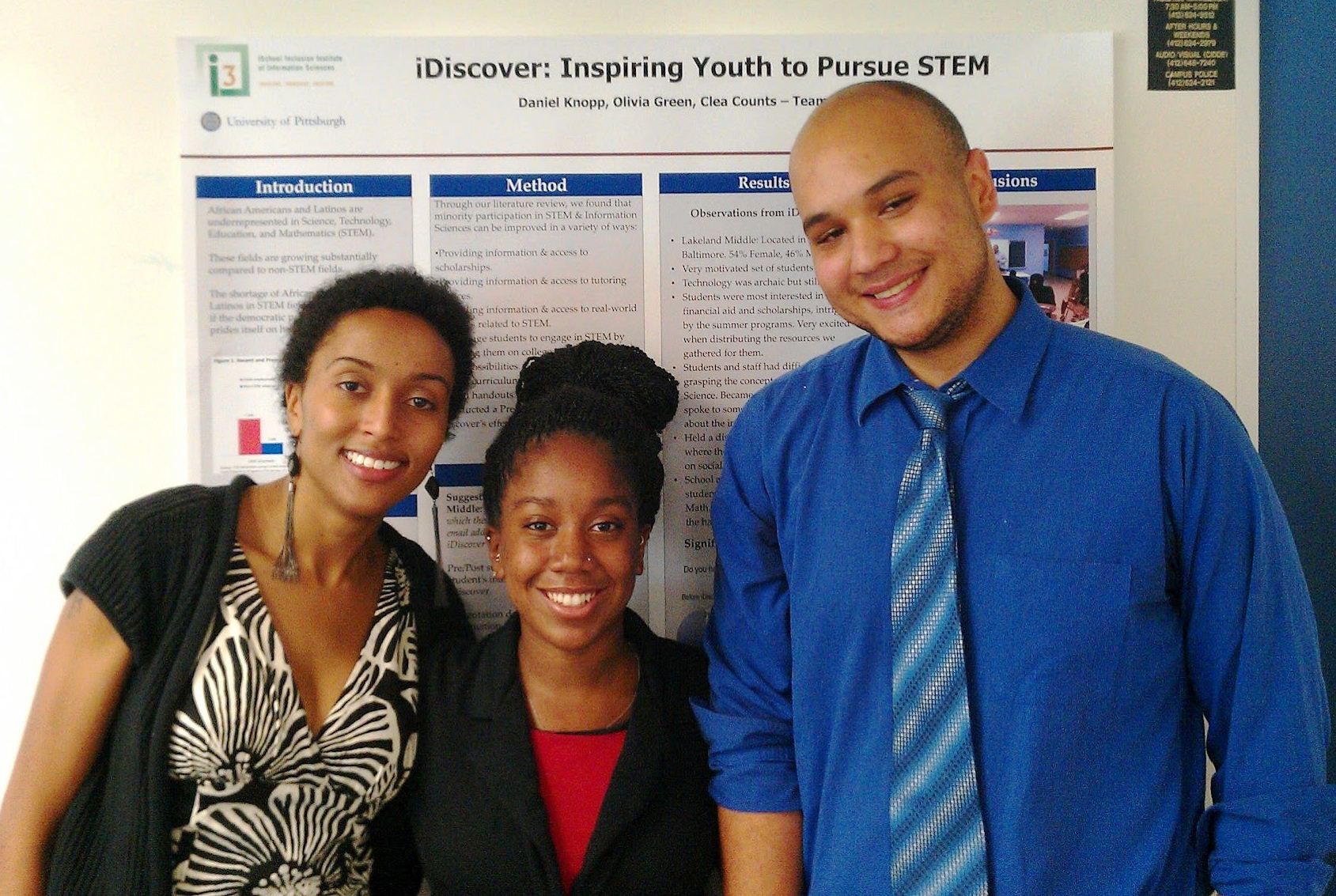 Team Solutuions after their presentation on pipeline development for minority students into STEM fields