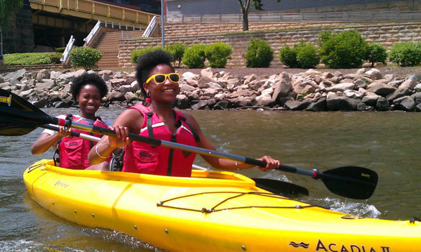 Kayaking on the Allegheny River